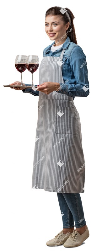 Waiter standing people png (4807)