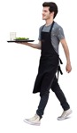 Waiter walking cut out people (14278) | MrCutout.com - miniature