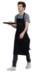 Waiter walking cut out pictures (14280) - miniature