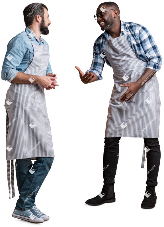 Waiter with customers person png (4609)