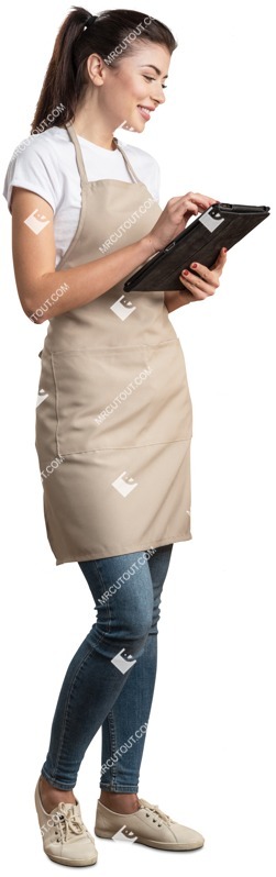 Waiter writing people png (5046)