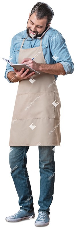 Waiter writing people png (3873)