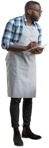 Waiter writing people png (3814) - miniature