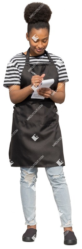 Waiter writing person png (10708)