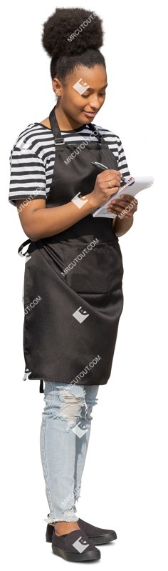 Waiter writing person png (10706)