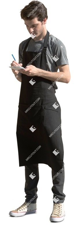 Waiter writing people png (13772)