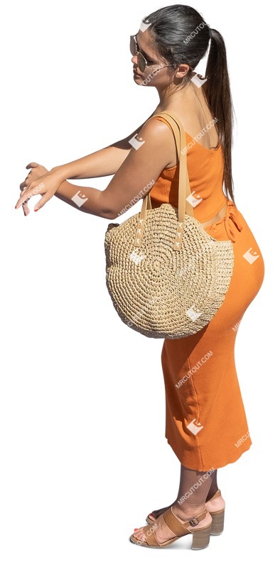 Woman cut out pictures (11615)