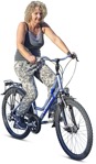 Woman cycling people png (3226) - miniature
