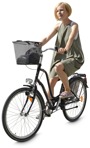 Woman cycling png people (4053) - miniature