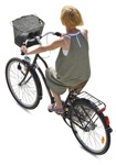 Woman cycling human png (3042) - miniature