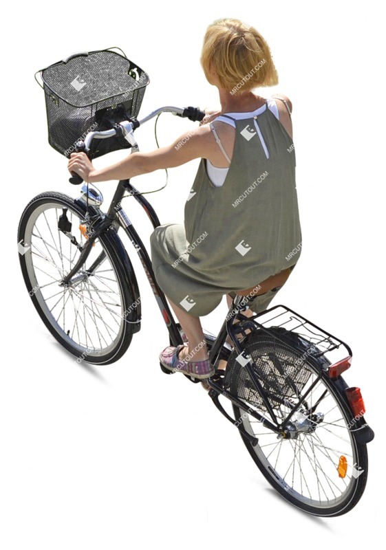 Woman cycling human png (3178)