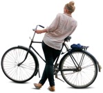 Woman cycling people png (503) - miniature