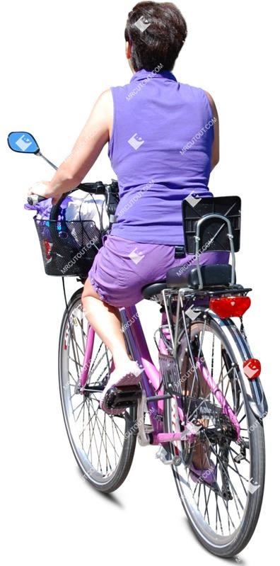 Woman cycling people png (671)