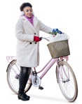 Woman cycling people png (5934) - miniature