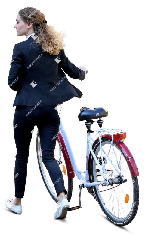 Woman cycling photoshop people (7922)