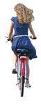 Cut out people - Woman Cycling 0057 | MrCutout.com - miniature