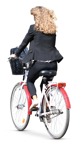 Woman cycling  (8401) - miniature