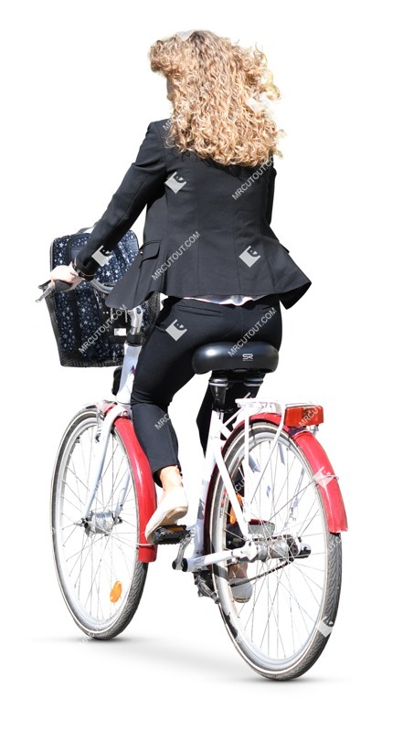 Woman cycling human png (8401)