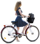 Woman cycling human png (8440) - miniature