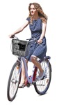 Woman cycling  (8208) - miniature