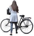 Woman cycling  (10252) - miniature