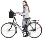Woman cycling people png (9892) - miniature