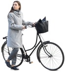 Woman cycling  (9885) - miniature