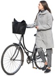 Woman cycling  (9879) - miniature