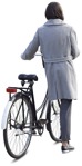 Woman cycling people png (10389) - miniature