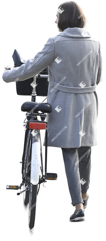 Woman cycling people png (10180)