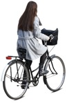 Woman cycling  (11310) - miniature