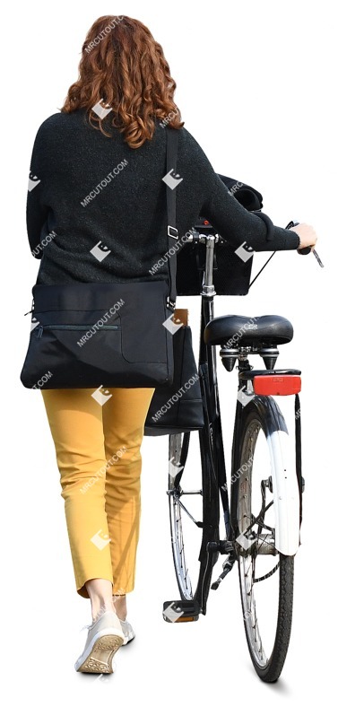 Woman cycling human png (10469)