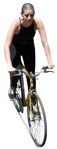 Woman cycling  (19546) - miniature