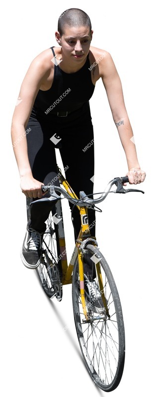 Woman cycling people png (19546)