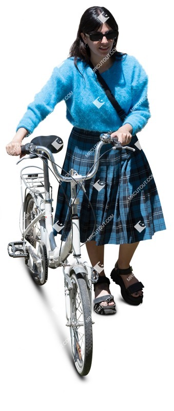 Woman cycling photoshop people (17194)