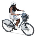 Woman cycling people cutouts (20242) - miniature