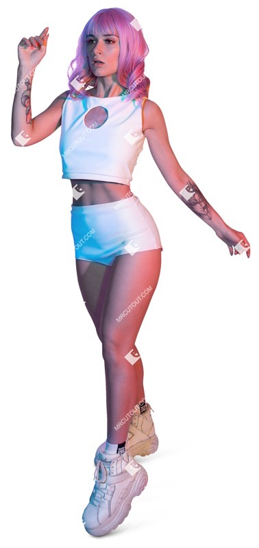 Woman dancing cut out pictures (12710)
