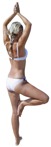 Woman doing yoga person png (2966) - miniature