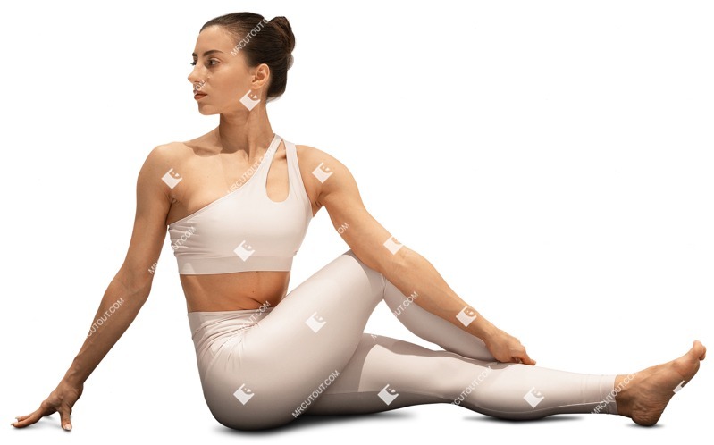 Woman doing yoga photoshop people (14271)