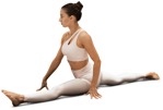 Woman doing yoga people png (12601) - miniature