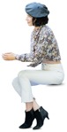 Woman drinking people png (13112) - miniature