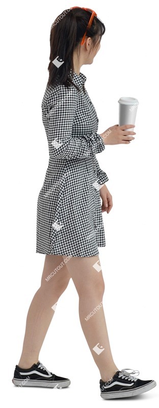 Woman drinking coffee people png (8930)