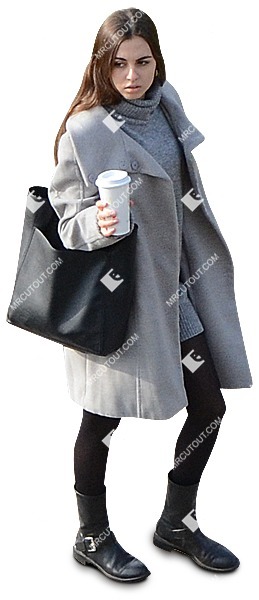 Woman drinking coffee people png (10687)