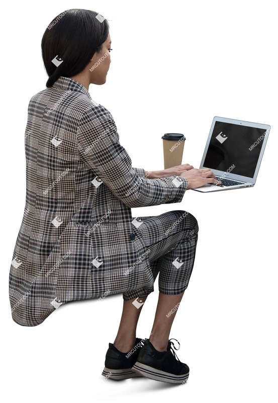 Woman drinking coffee people png (14519)