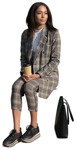 Woman drinking coffee people png (12112) - miniature