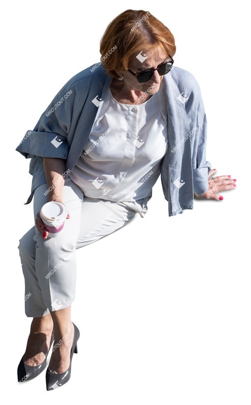 Woman drinking coffee people png (12521)