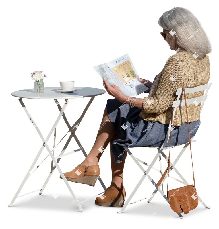 Woman drinking coffee human png (15068)