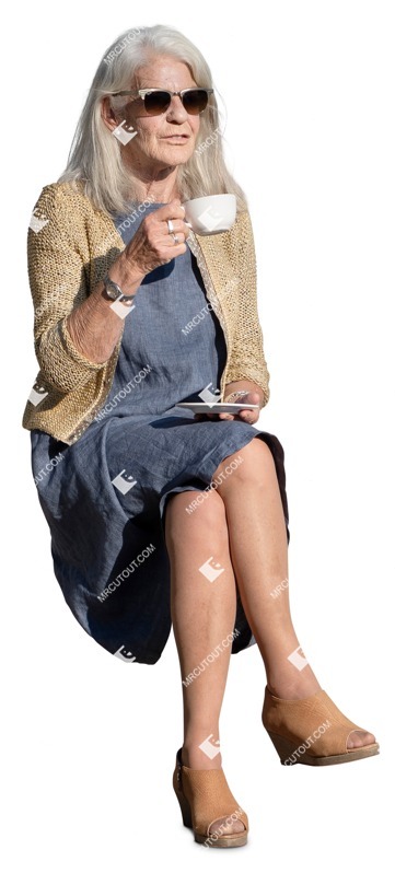 Woman drinking coffee human png (15588)