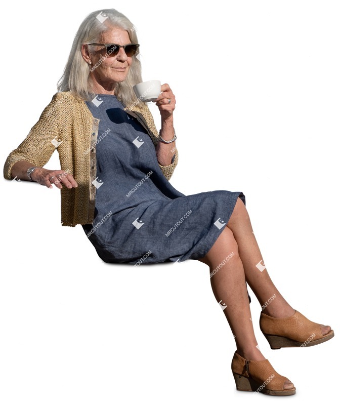 Woman drinking coffee human png (15872)