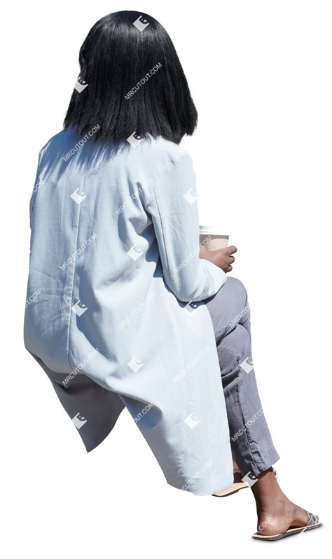 Woman drinking coffee people png (16540)